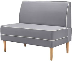 Прямой диван Mio Tesoro Бадди 1000 (Velutto 12/Velutto 01/натуральное дерево)