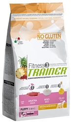 TRAINER Fitness3 No Gluten Puppy Medium&Maxi Duck and rice dry (12.5 кг)