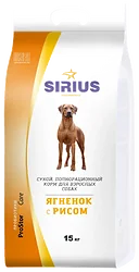 Sirius (15 кг) Ягненок с рисом для взрослых собак Sirius (15 кг) Ягненок с рисом для взрослых собак