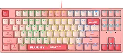 Клавиатура A4Tech Bloody S87 Energy Pink Bloody BLMS Red Plus