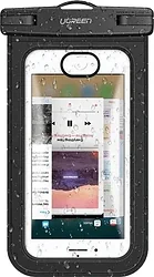 Чехол для телефона Ugreen LP186-50919 водонепроницаемый универсальный, до 6" (черный) Чехол для телефона Ugreen LP186-50919 водонепроницаемый универсальный, до 6" (черный)