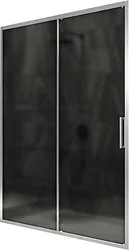 Душевая дверь MaybahGlass 195x150 MGD-1289-5 (графит матовый стекло/хром матовый)