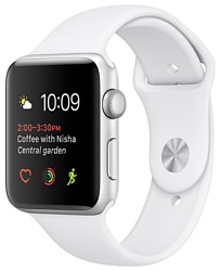 Apple Watch Series 1 42mm Silver with White Sport Band (MNNL2)