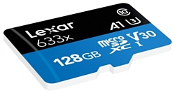 Lexar 633x microSDXC LSDMI128BB633A 128GB (с адаптером)