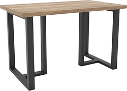 Кухонный стол Hype Mebel Триног 110x70 (черный/дуб галифакс натуральный)