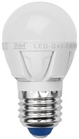 Uniel LED G45 6W/NW/E27/FR/DIM