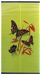 Бархатный сезон Бабочки красные на желтом