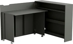 Стол для работы Mio Tesoro Luis (серый графит)