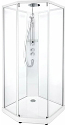 IDO Comfort 10-5 100x100 (алюминий, прозрачное стекло)