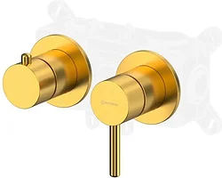 Смеситель Whitecross Y1243GLB (брашированное золото) Смеситель Whitecross Y1243GLB (брашированное золото)