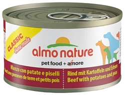 Almo Nature Classic Adult Dog Home Made - Beef with Potatoes and Peas (0.095 кг) 1 шт.