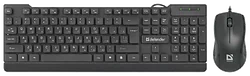 Набор клавиатуры и мыши Defender York C-777 RU black USB Набор клавиатуры и мыши Defender York C-777 RU black USB