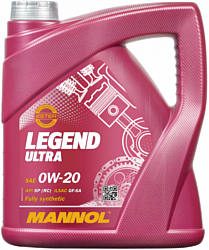 Моторное масло Mannol Legend Ultra 0W-20 4л