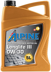 Alpine Longlife III 0W-30 5л