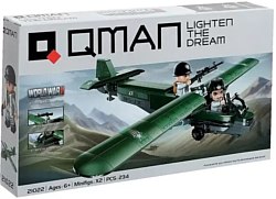 Конструктор Qman Вторая мировая война. Штурмовой Планер 21022 9673000 (234 эл)