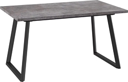 Кухонный стол Мамадома Loft-140 раздвижной 140-180х85 (дымчатая керамика/черный)