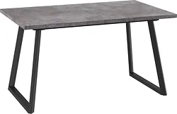 Кухонный стол Мамадома Loft-140 раздвижной 140-180х85 (дымчатая керамика/черный)