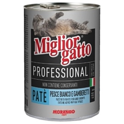 Miglior (0.4 кг) 1 шт. Gatto Professional Line Pate Fish and Shrimps