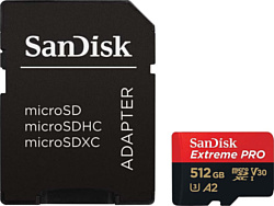 SanDisk Extreme PRO microSDXC SDSQXCD-512G-GN6MA 512GB (с адаптером)