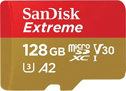 Карта памяти SanDisk Extreme SDSQXAA-128G-GN6MA microSDXC 128GB