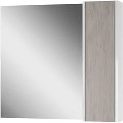 Шкаф-зеркало Домино  Uno 80 (дуб серый)