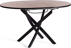 Кухонный стол TetChair Manzana 100x100+30x75 (дуб вотан/черный)