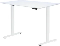 Стол для работы стоя ErgoSmart Electric Desk Prime 1380х800х18 мм (Ясень Тронхейм/белый)
