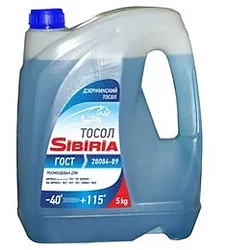 Антифриз Sibiria тосол -40 синий 5л