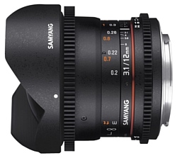 Samyang 12mm T3.1 ED AS NCS VDSLR Fish-eye Samsung NX