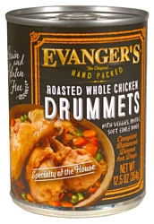 Evanger's Hand-Packed Roasted Chicken Drummette консервы для собак (0.369 кг) 1 шт.