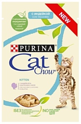 CAT CHOW (0.085 кг) 1 шт. Для котят с индейкой и кабачками в желе