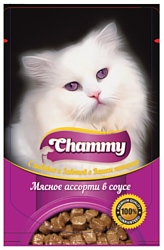 Chammy (0.085 кг) 24 шт. Мясное ассорти в соусе