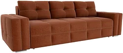 Прямой диван Mebelico Леос 60126 (коричневый)