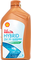 Моторное масло Shell Helix Hybrid 0W-20 1л