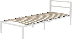 Кровать Князев Мебель Берта 90x200 БА.90.200.Б (белый муар) Кровать Князев Мебель Берта 90x200 БА.90.200.Б (белый муар)