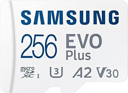 Samsung EVO Plus 2024 microSDXC 256GB (с адаптером)