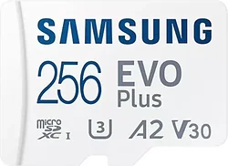 Samsung EVO Plus 2024 microSDXC 256GB (с адаптером)