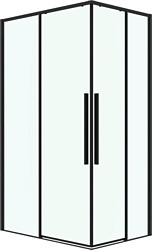 Душевой уголок Grossman Galaxy 110x100x195 300.K33.01.1110.42.00 (графит сатин/прозрачное стекло)