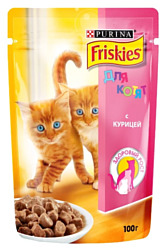 Friskies (0.1 кг) 1 шт. Для котят с курицей в подливе