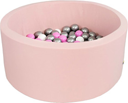 Misioo 100x40 400 шаров (светло-розовый)