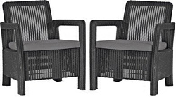 Keter Tarifa 2 chairs (графит/светло-серый, 2 кресла)