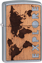 Zippo Woodchuck Street Chrome 49171