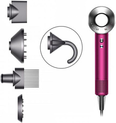 Фен Dyson HD07 Supersonic 390244-01 (фуксия/никель)