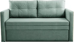 Прямой диван Brioli Пино П двухместный (рогожка, J14 голубой)