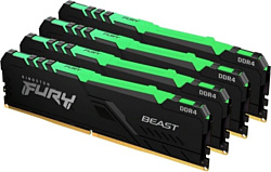 Модуль памяти Kingston FURY Beast RGB KF436C18BBAK4/128