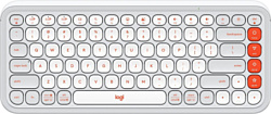 Logitech Pop Icon Keys white/orange (без кириллицы)
