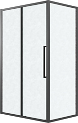 Душевой уголок Grossman Cosmo 130x80x195 120.K33.02.1380.21.02 (черный матовый/стекло шиншилла)