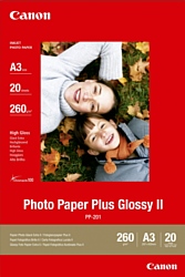 Canon Photo Paper Plus Glossy II PP-201 A3 260 гм2 20 л