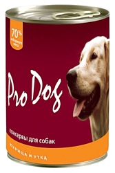 Pro Dog Для собак курица и утка консервы (0.4 кг) 1 шт.