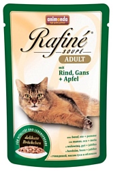 Animonda (0.1 кг) 12 шт. Rafine Soupe Adult для кошек с говядиной, мясом гуся и яблоком
